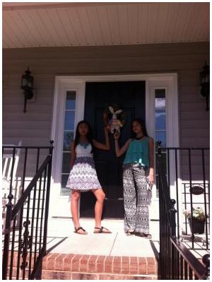 Sabrina and Ashley at grandmas