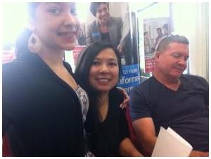 Ashley, mommy and daddy